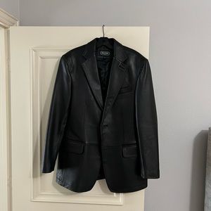 BGSD Men’s Leather Blazer